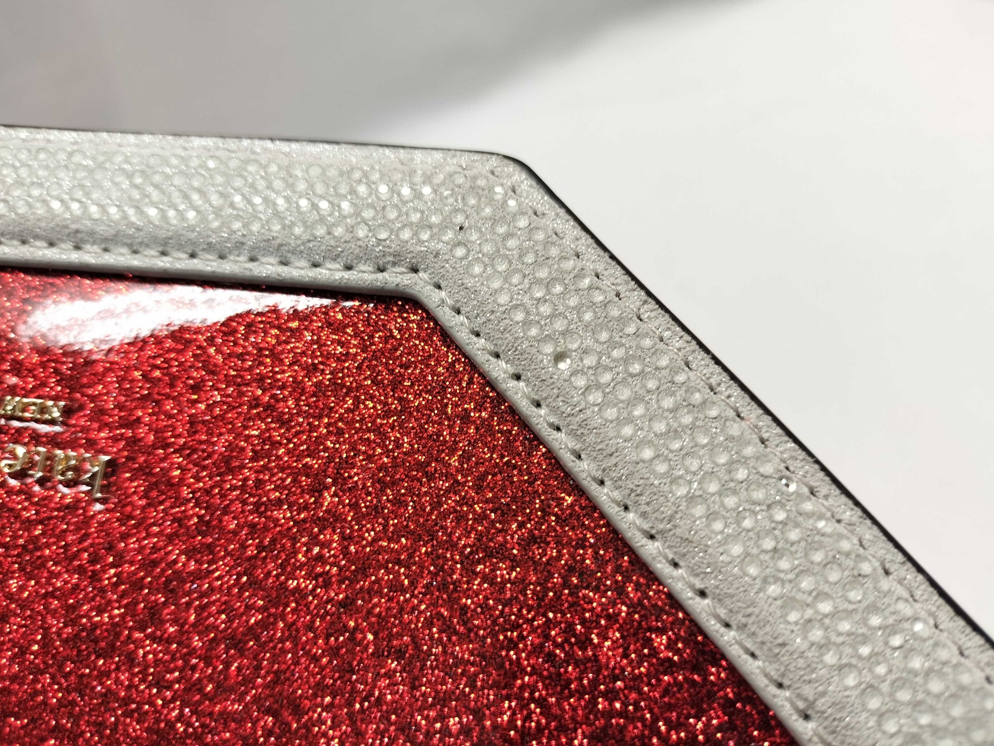 Kate Spade Red Multi Detour Glitter Patent Handbag