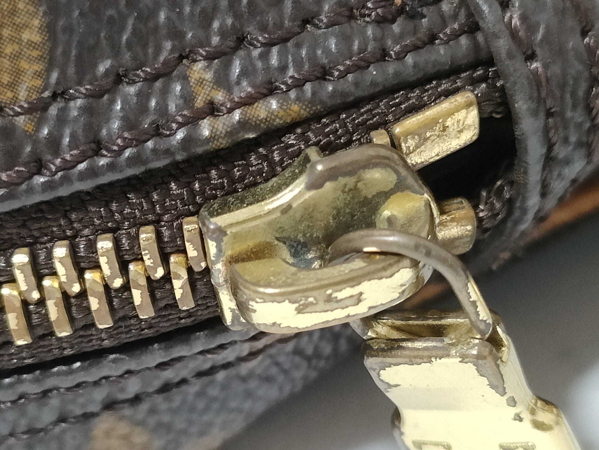 LOUIS VUITTON Monogram Amazon Shoulder Bag, Partially Damaged