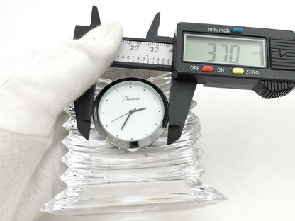 Baccarat Crystal Glass Table Clock