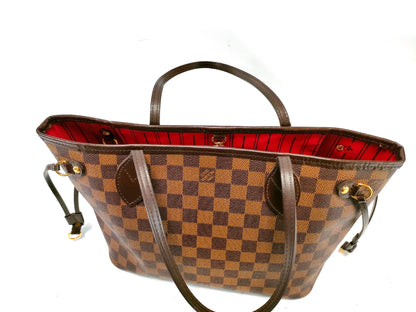 LOUIS VUITTON N41359 Damier Neverfull PM Tote Bag with Deteriorated Pockets