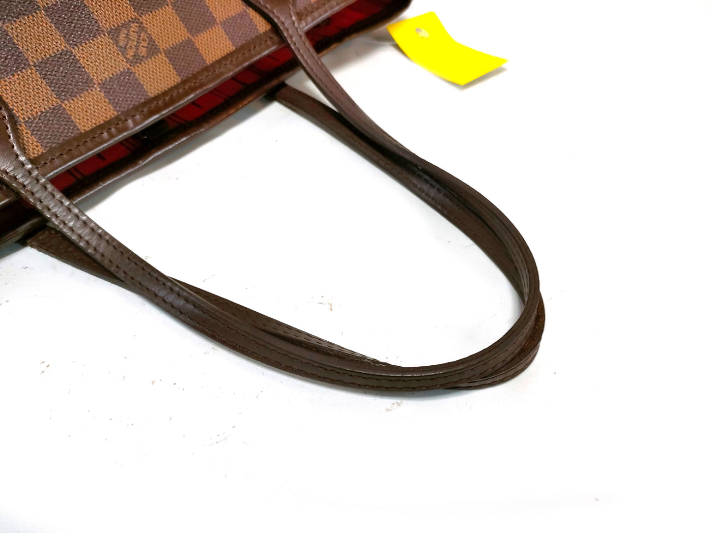 LOUIS VUITTON N41359 Damier Neverfull PM Tote Bag with Deteriorated Pockets