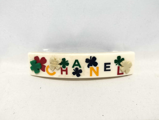 CHANEL 04P Logo Barrette Hair Accessory