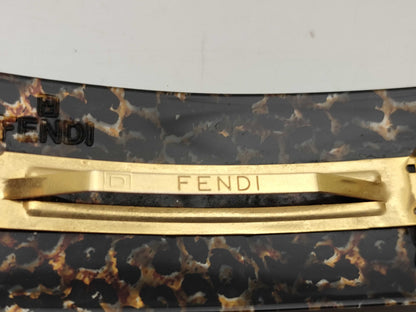 FENDI logo barrette hair accessory