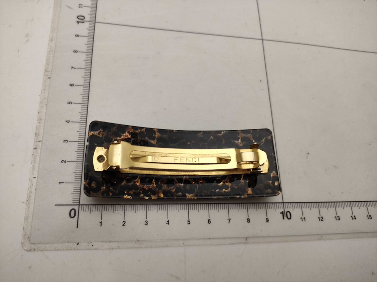 FENDI logo barrette hair accessory