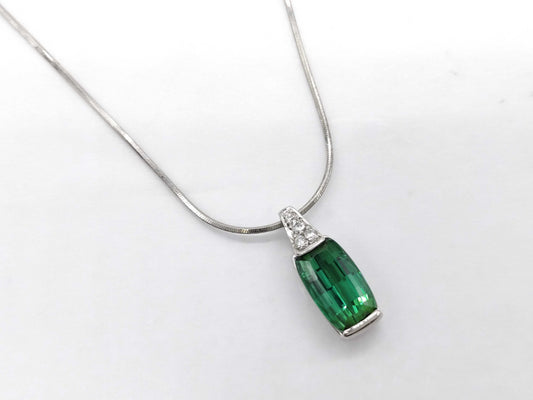TL 4.14ct D 0.08ct Pt900/Pt850 8.2g Necklace 