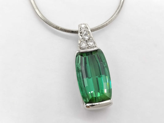 TL 4.14ct D 0.08ct Pt900/Pt850 8.2g Necklace 