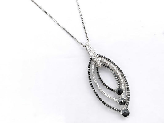 D1.00ct K18WG 7.9g Necklace 
