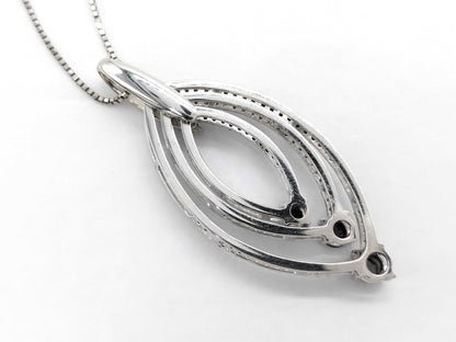 D1.00ct K18WG 7.9g Necklace 