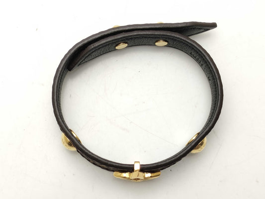 LOUIS VUITTON M6534 Bracelet 17 PVC x Leather Bracelet/Bangle