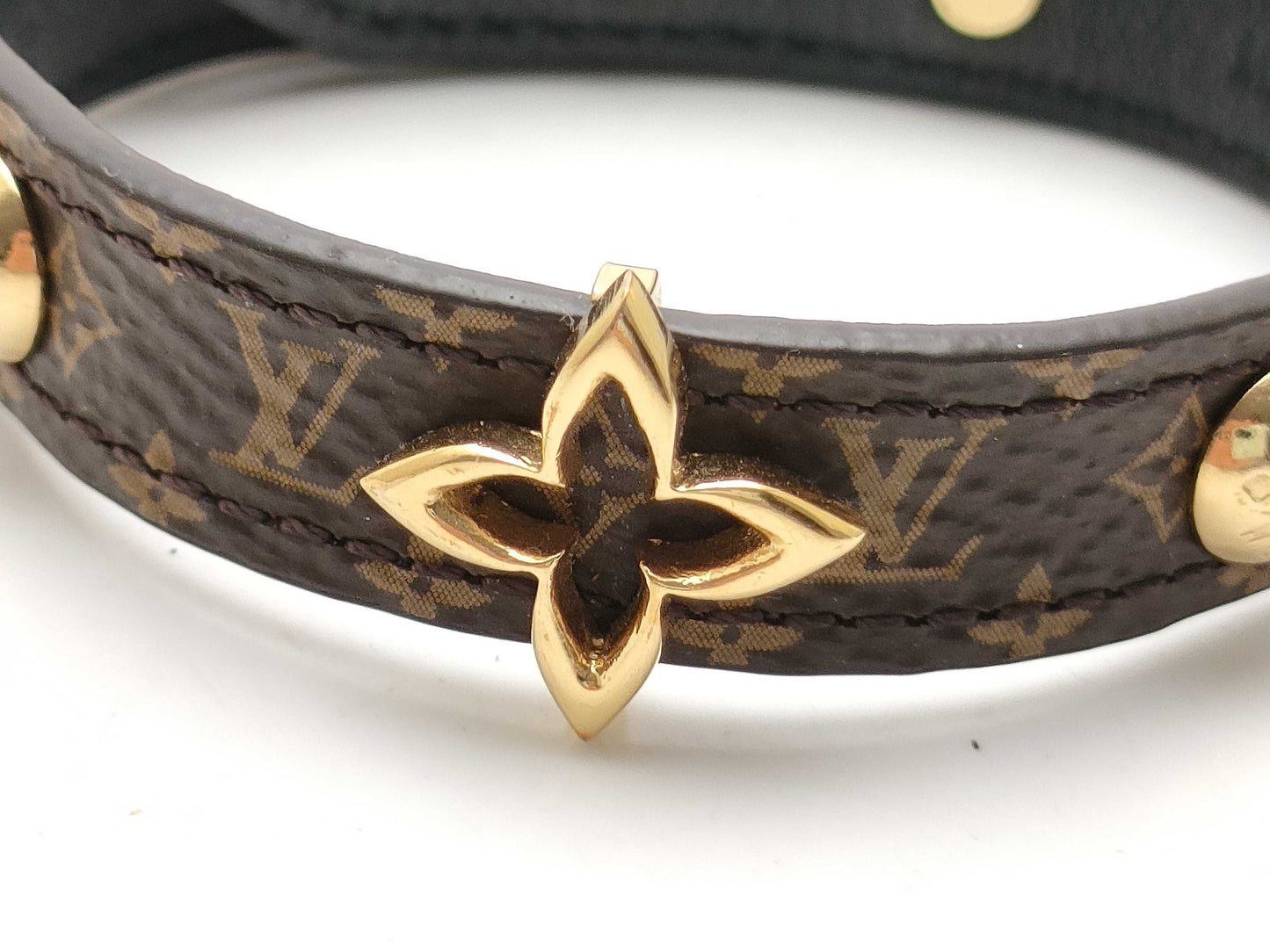 LOUIS VUITTON M6534 Bracelet 17 PVC x Leather Bracelet/Bangle