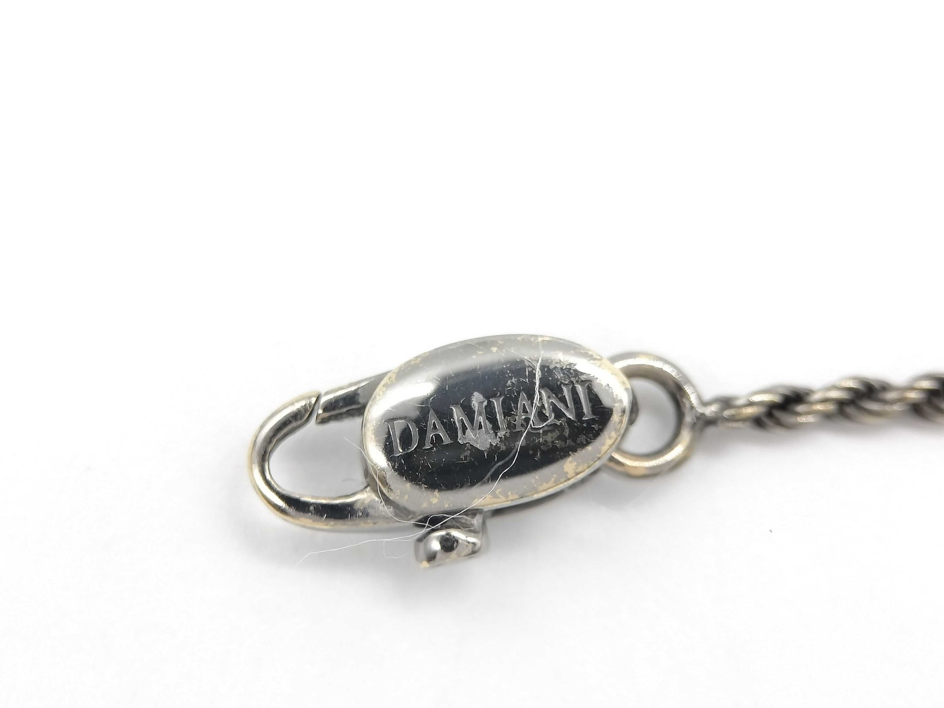 Damiani Belle Epoque Black Diamond Necklace in 750 White Gold, 10.1g 