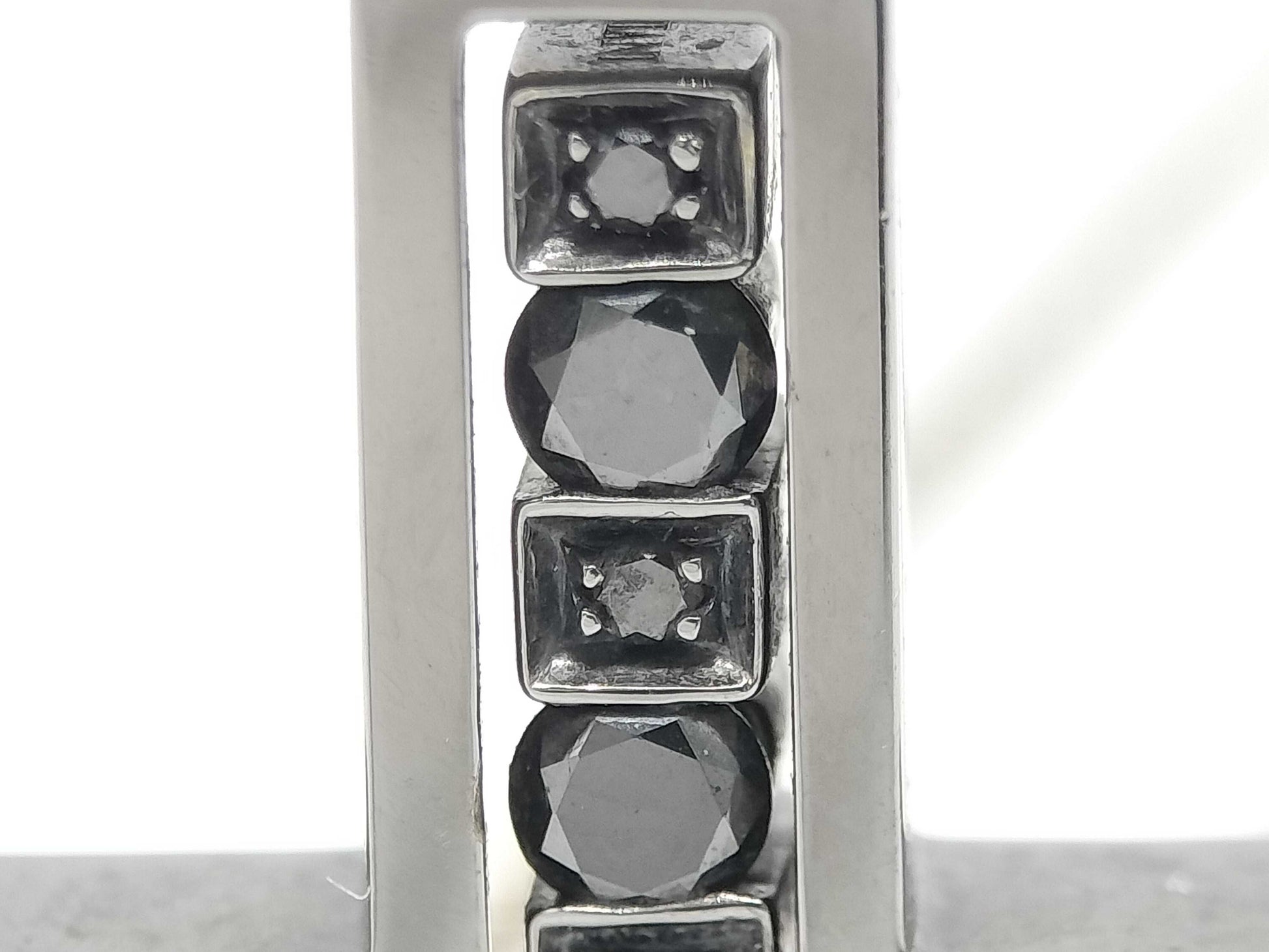 Damiani Belle Epoque Black Diamond Necklace in 750 White Gold, 10.1g 
