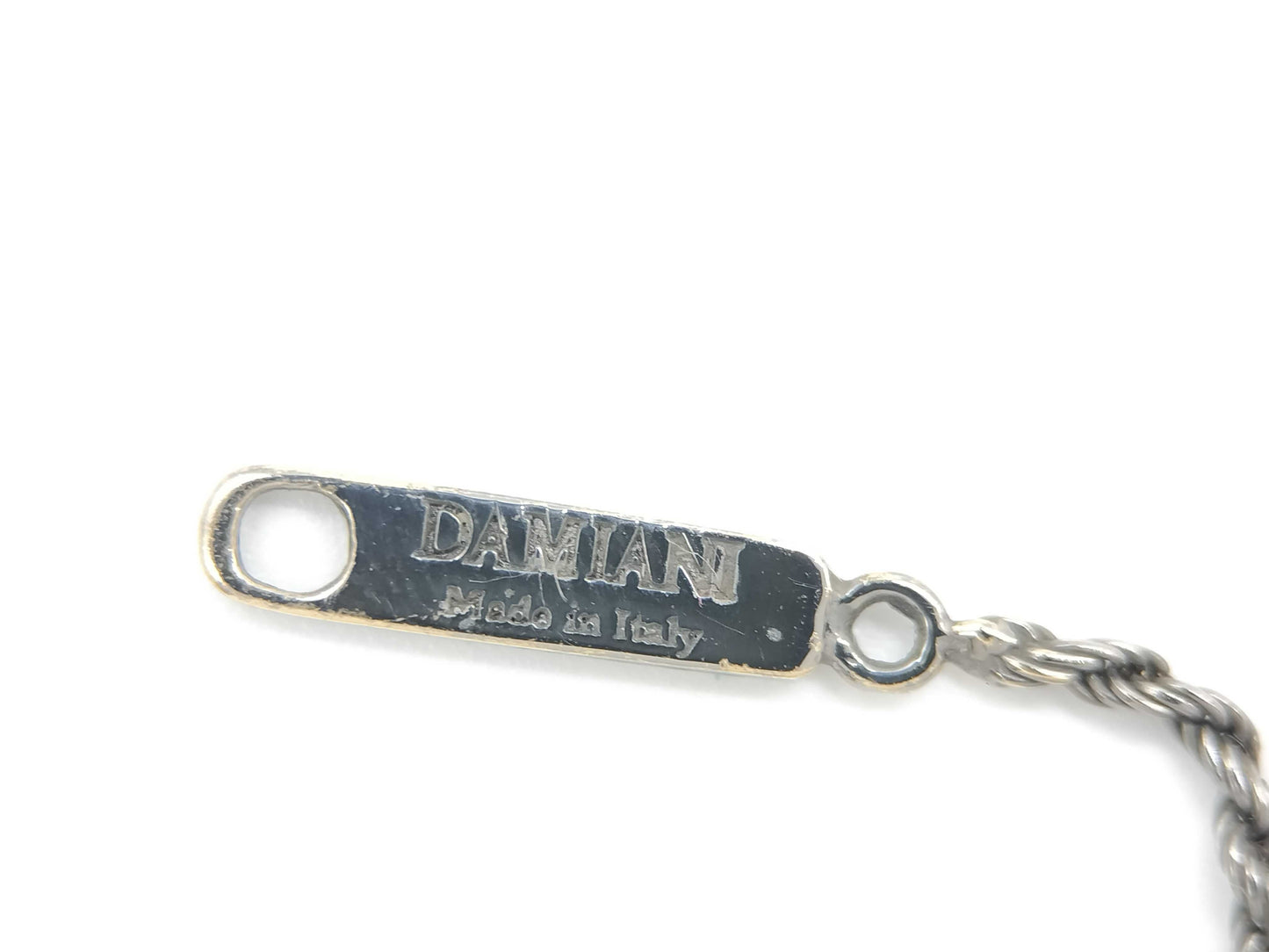Damiani Belle Epoque Black Diamond Necklace in 750 White Gold, 10.1g 