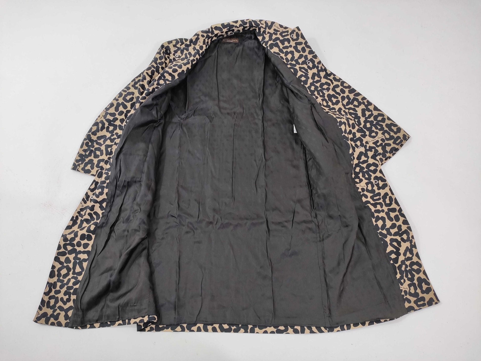 BOTTEGA VENETA Leopard Print Nylon Coat
