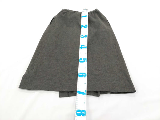 CHANEL Wrap Skirt Gray with Coco Metal Buttons