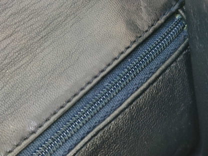CHANEL Matelasse Lambskin Chain Shoulder Bag in Black