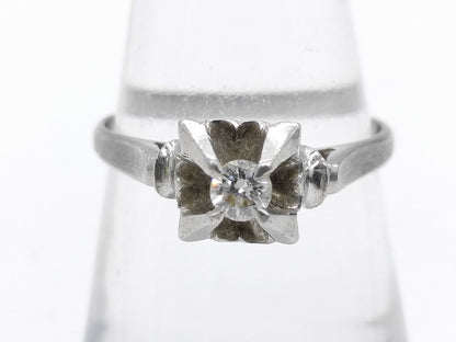 D0.10ct Pt850 2.9g Ring 