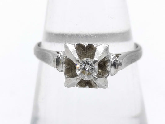 D0.10ct Pt850 2.9g Ring 