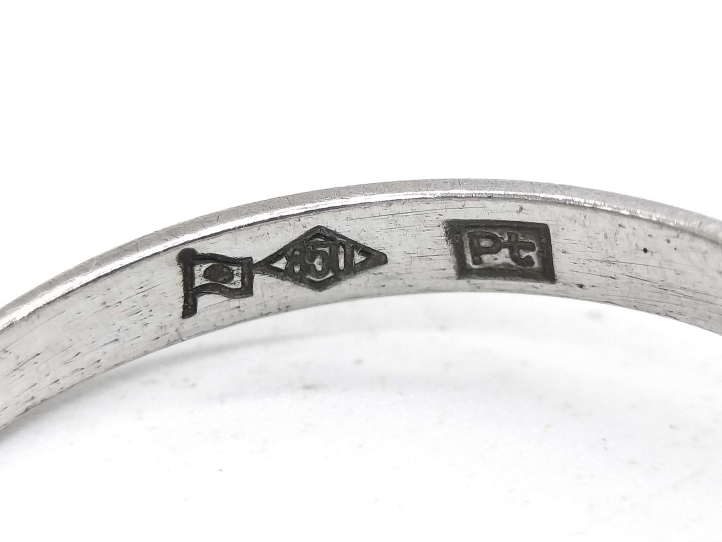 D0.10ct Pt850 2.9g Ring 