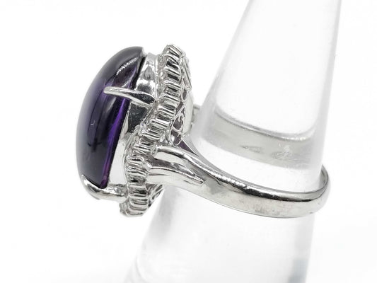 AM 12.46ct D 0.38ct Pt900 12.0g Ring 