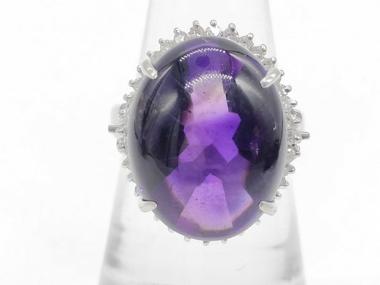 AM 12.46ct D 0.38ct Pt900 12.0g Ring 