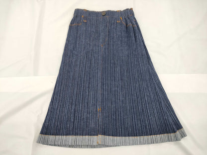 ISSEY MIYAKE Pleats Please Denim Skirt