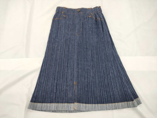 ISSEY MIYAKE Pleats Please Denim Skirt