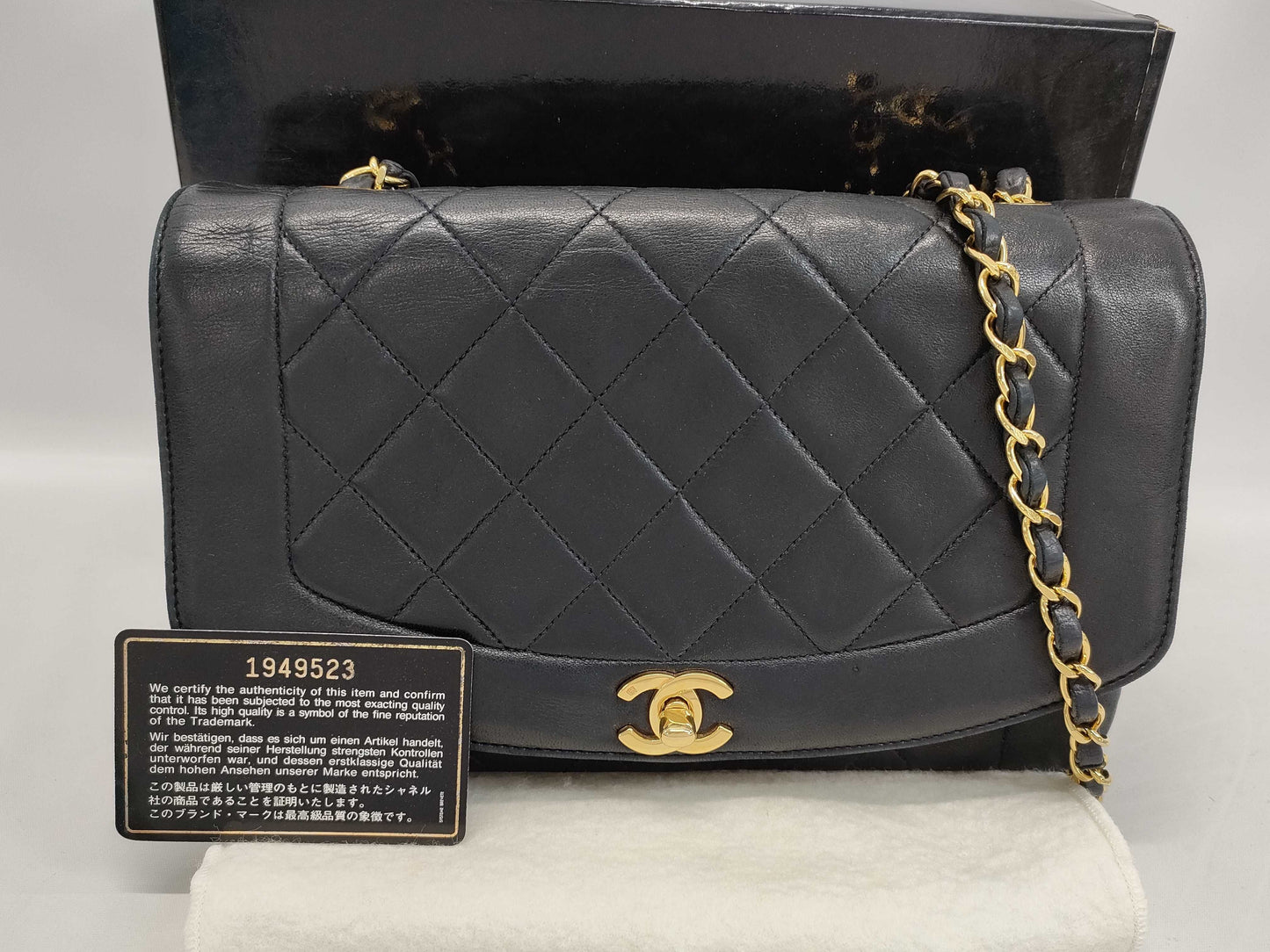 CHANEL Lambskin Diana Chain Shoulder Bag, No. 1 Shoulder Bag