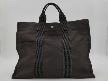 HERMES Air Line Air Line GM Gray Handbag
