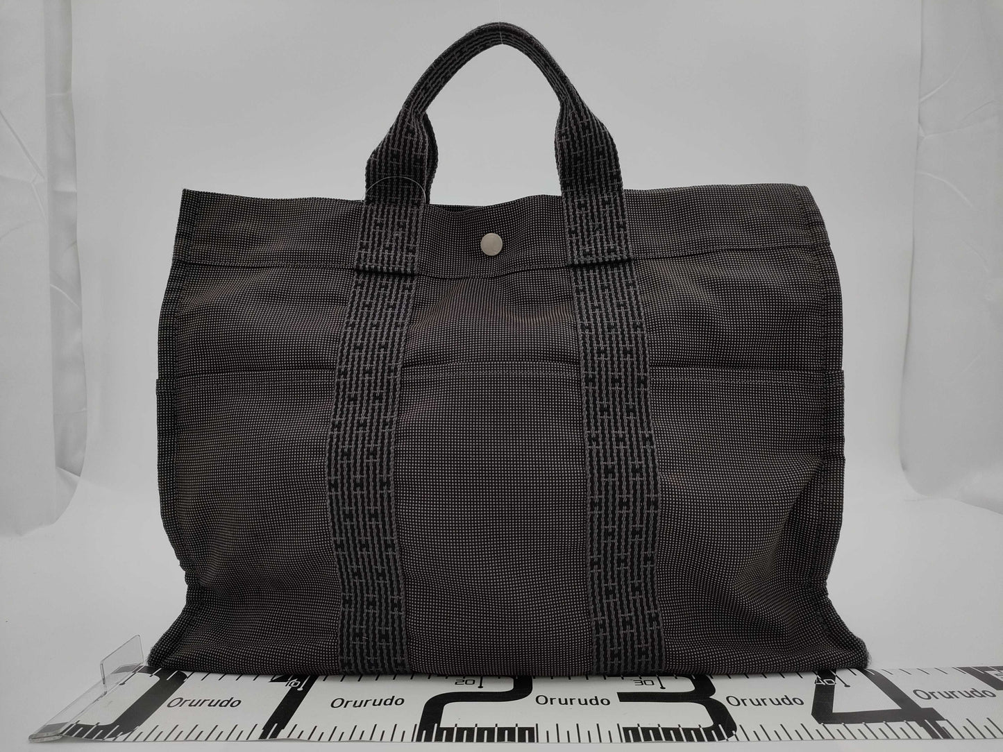 HERMES Air Line Air Line GM Gray Handbag