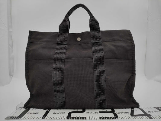 HERMES Air Line Air Line GM Gray Handbag