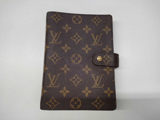 LOUIS VUITTON Monogram R20106 Agenda GM Notebook Cover