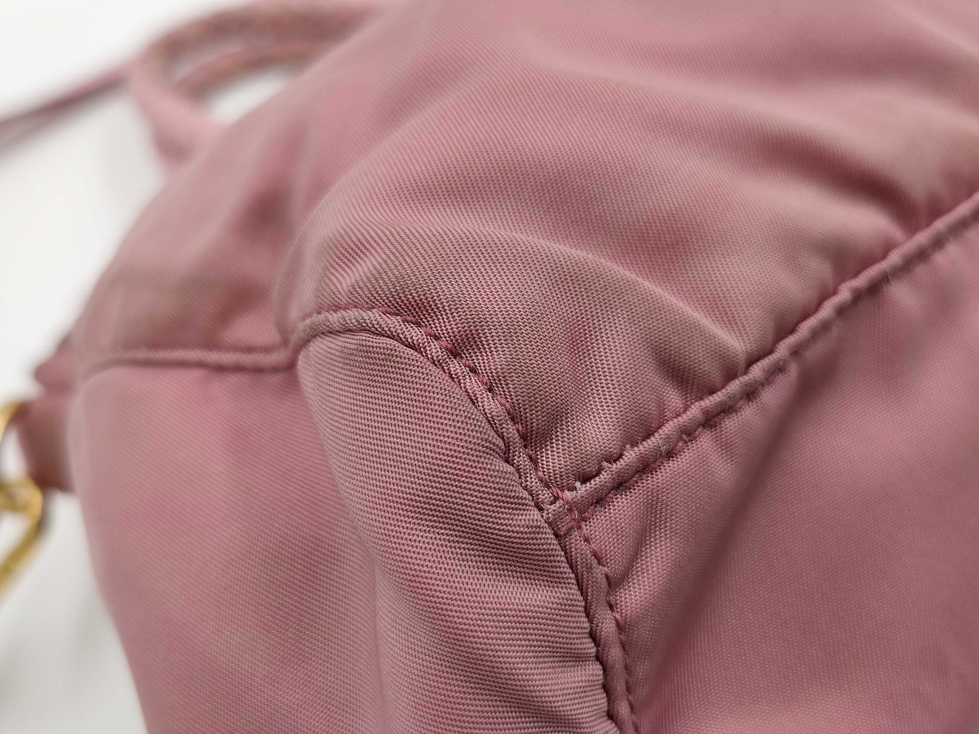 PRADA Nylon x Leather Ribbon 2WAY Pink Shoulder Bag