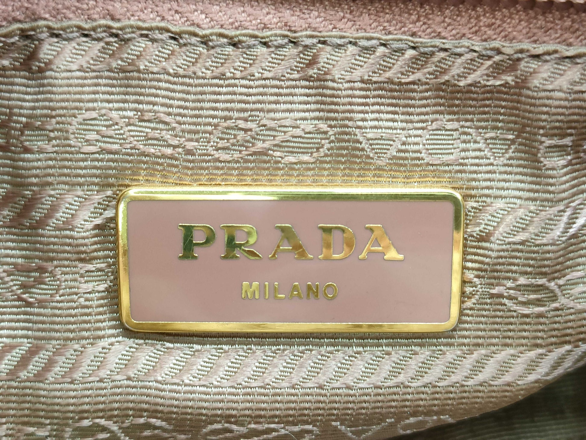 PRADA Nylon x Leather Ribbon 2WAY Pink Shoulder Bag