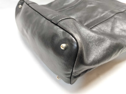 GUCCI Bamboo Leather Tote Handbag