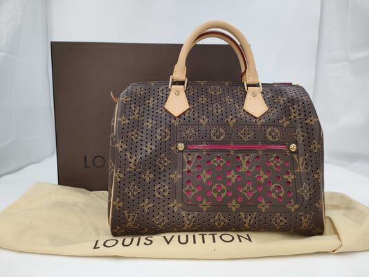 LOUIS VUITTON Monogram Perforated Speedy 30 Handbag