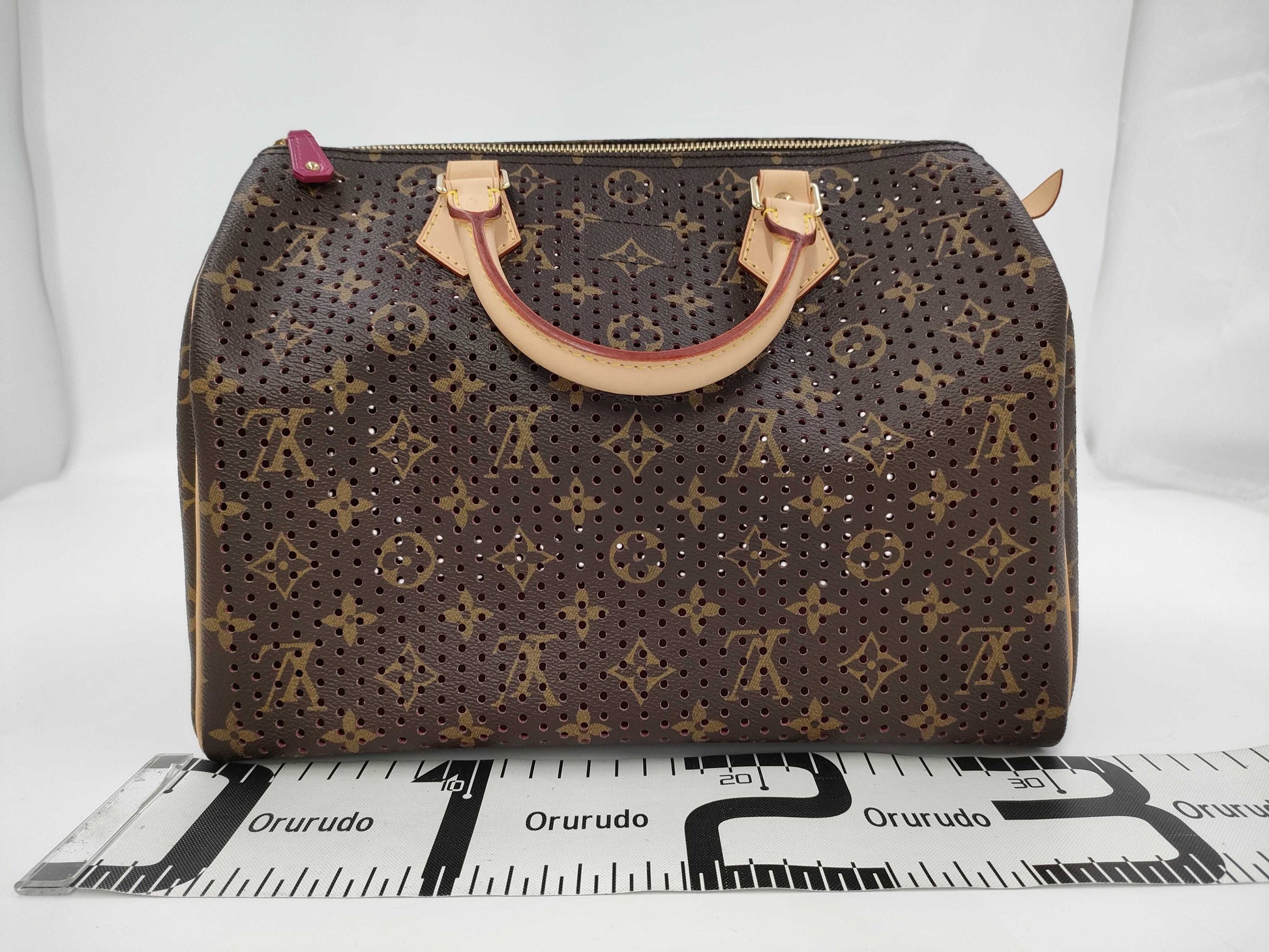 LOUIS VUITTON Monogram Perforated Speedy 30 Handbag