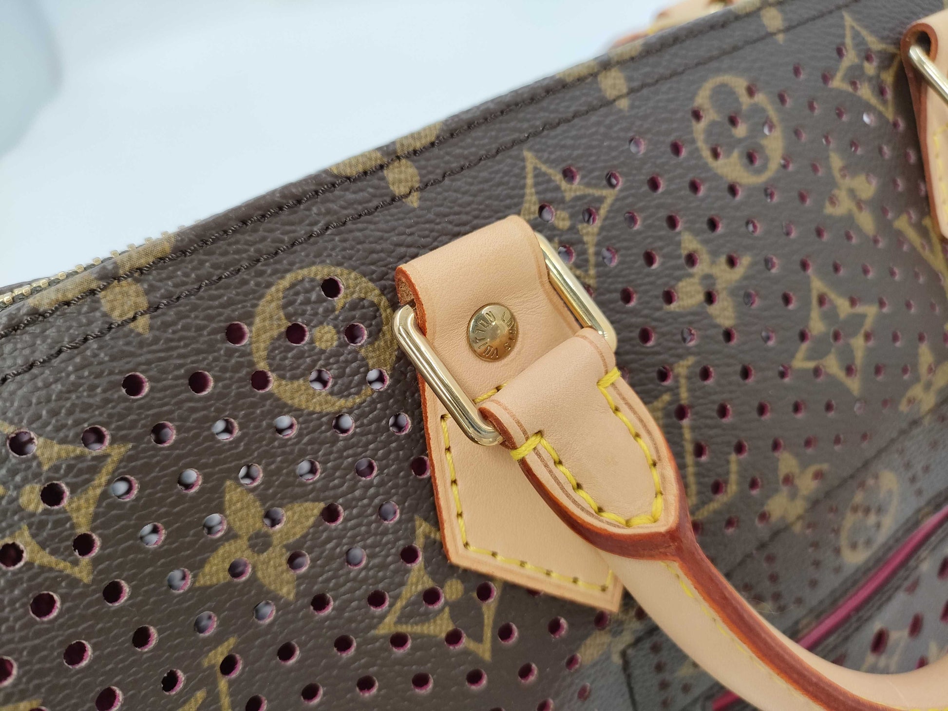 LOUIS VUITTON Monogram Perforated Speedy 30 Handbag