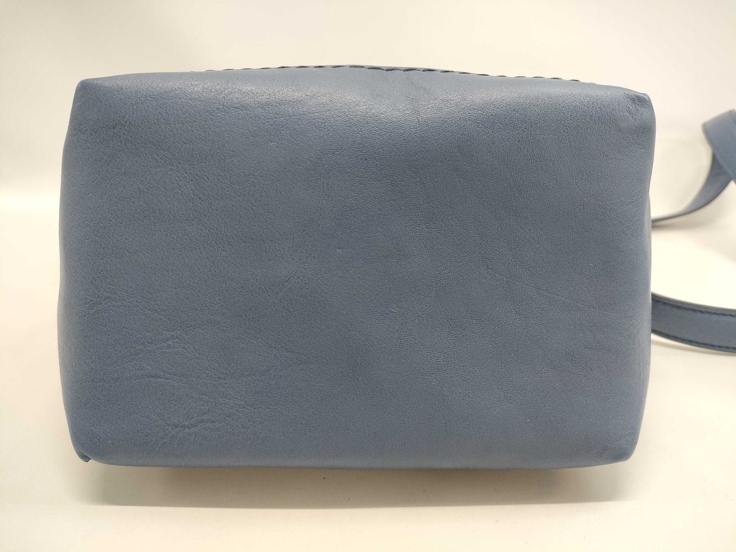 HIROFU Leather 2-Way Indigo Handbag