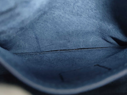 HIROFU Leather 2-Way Indigo Handbag