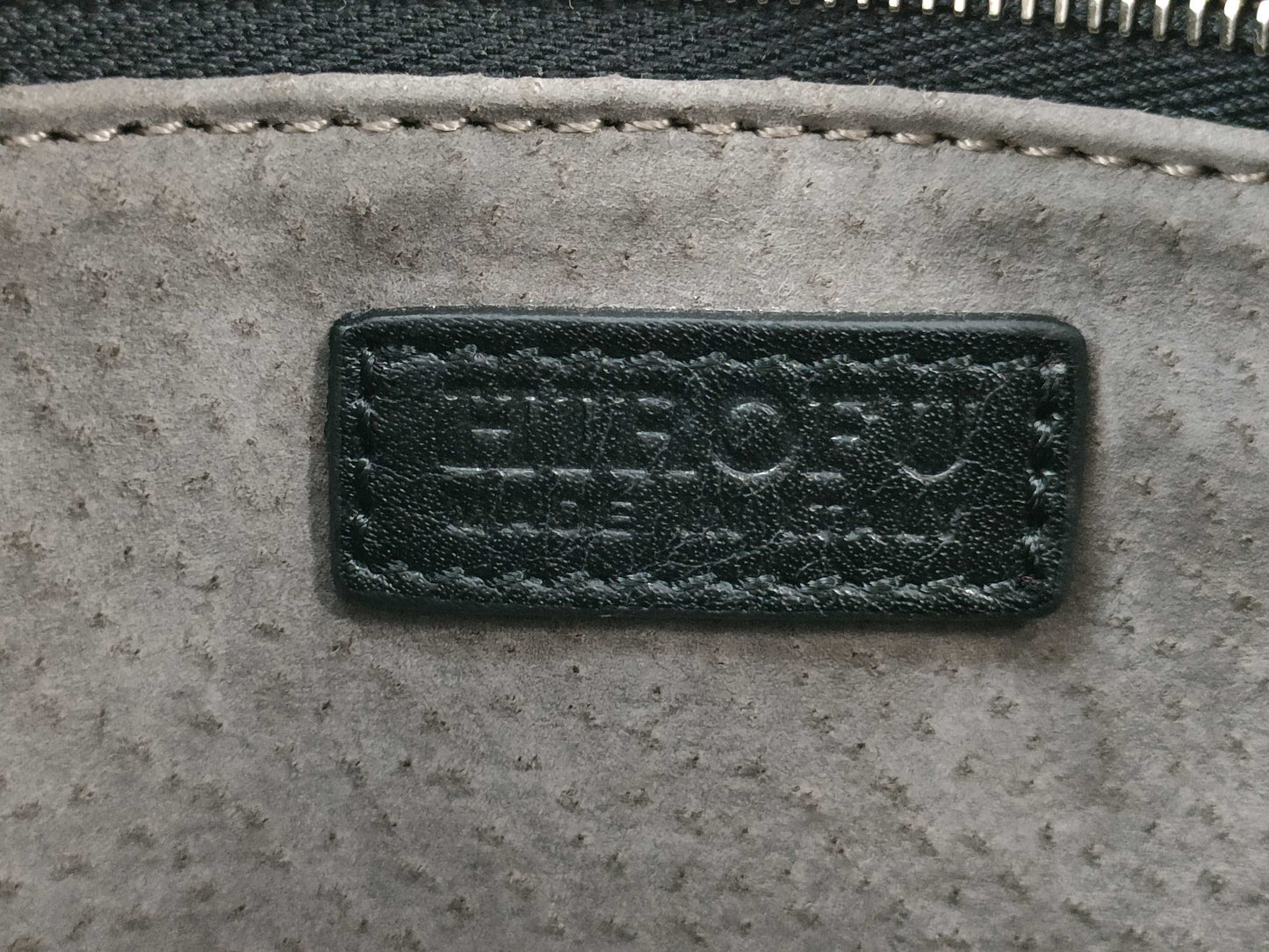 Hirofu Leather Shoulder Bag Noir
