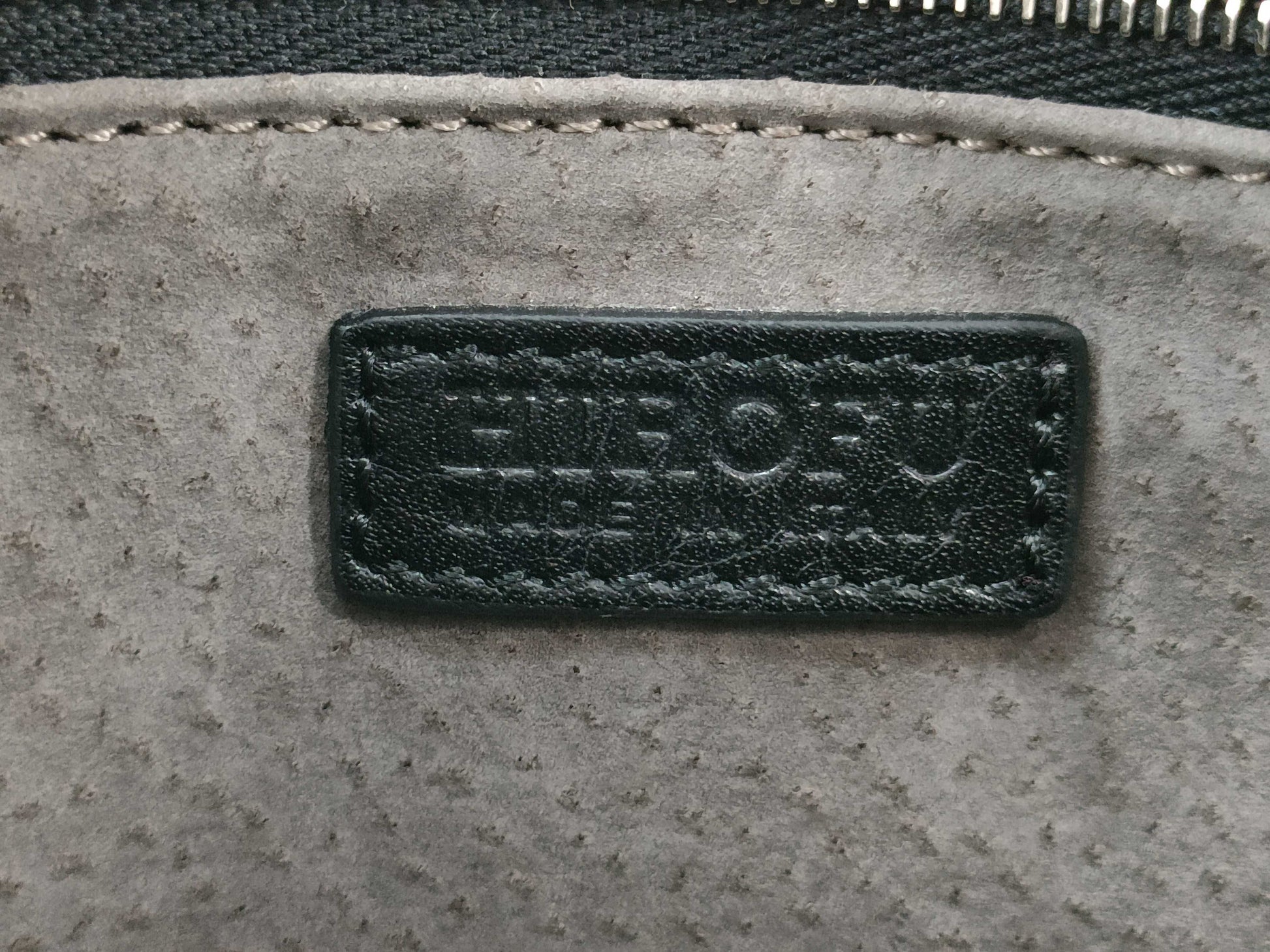 Hirofu Leather Shoulder Bag Noir