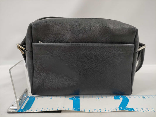 Hirofu Leather Shoulder Bag Noir