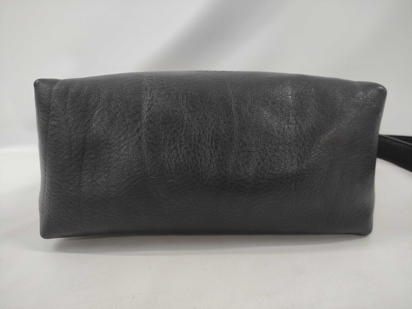 Hirofu Leather Shoulder Bag Noir
