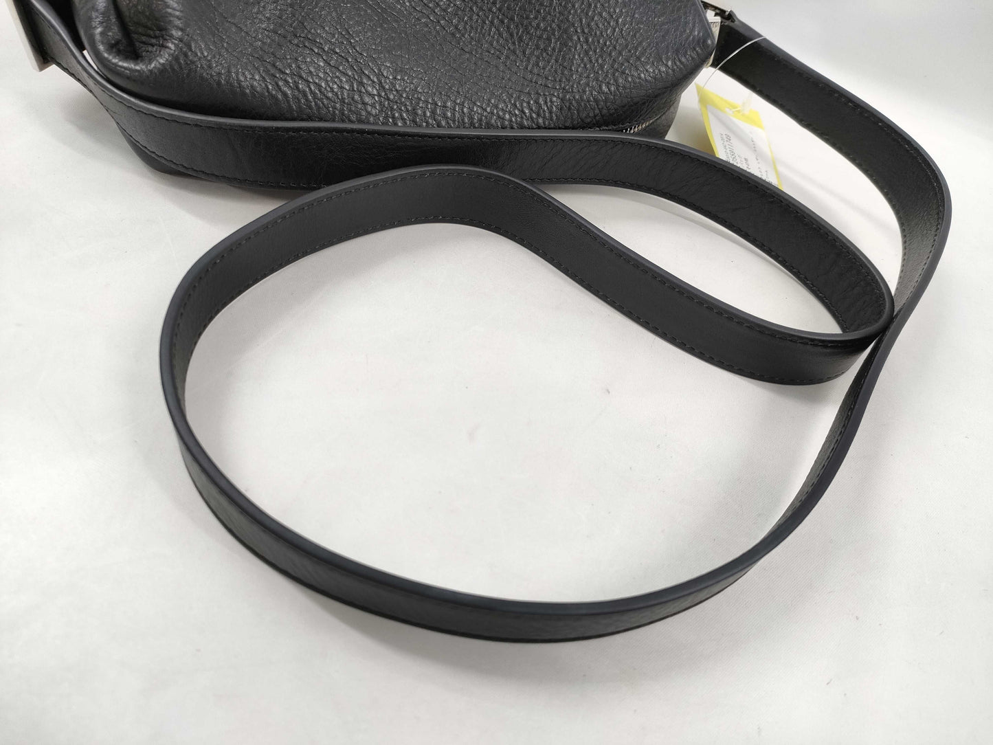 Hirofu Leather Shoulder Bag Noir