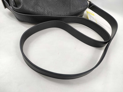 Hirofu Leather Shoulder Bag Noir
