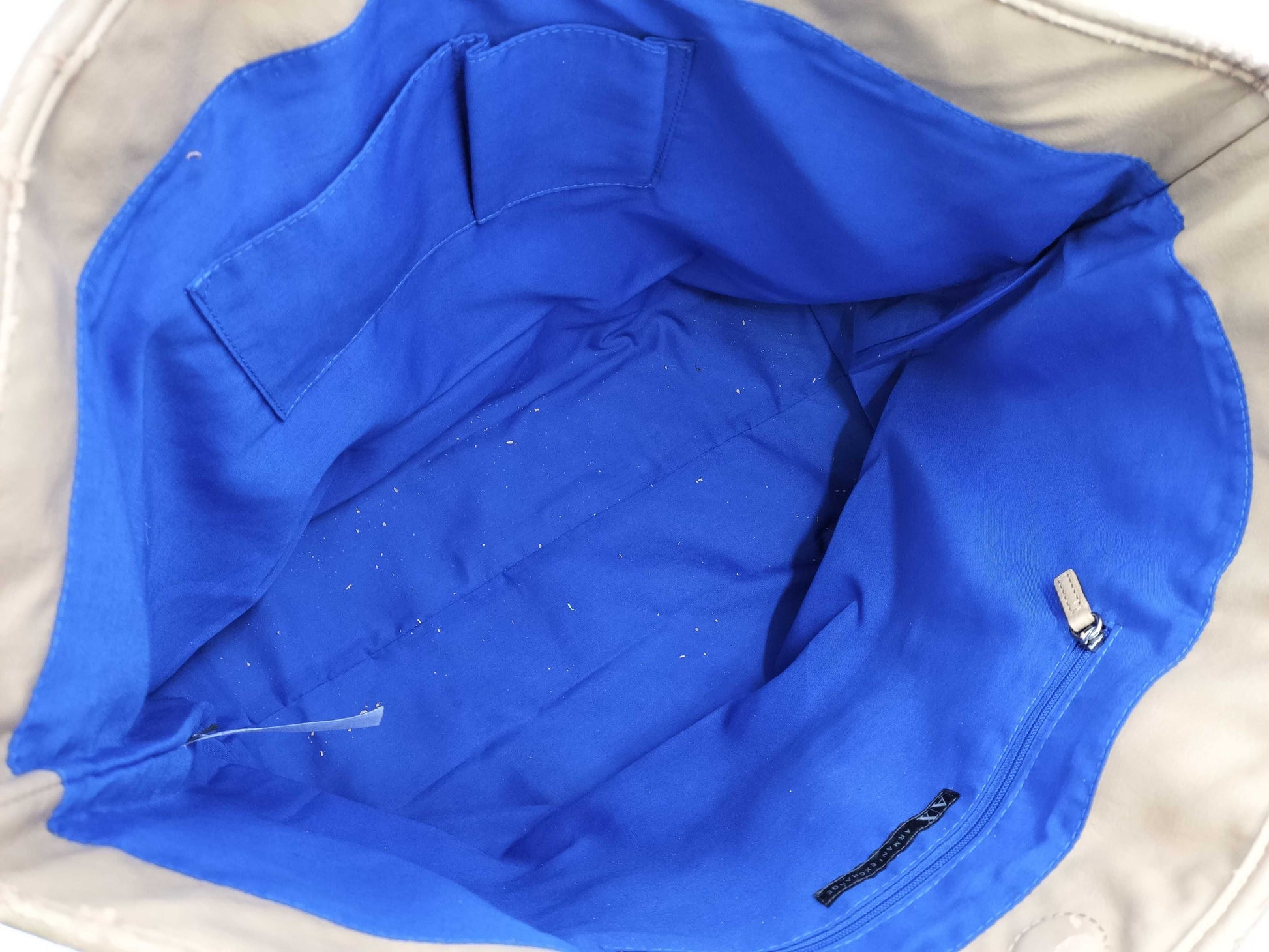 ARMANI Leather Tote Bag with Deteriorated Handles
