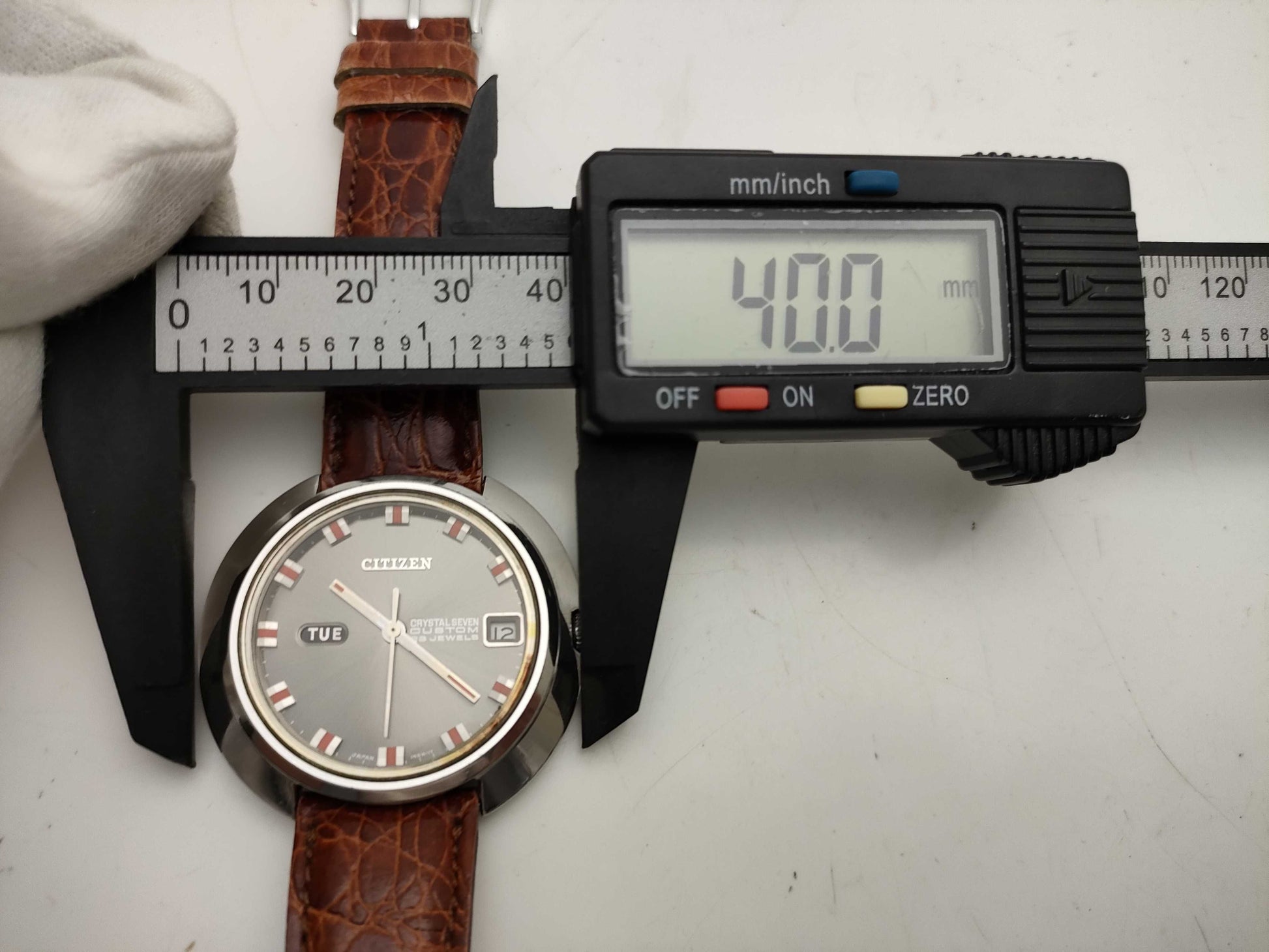 CITIZEN acss 2815-y men's watch with aftermarket strap