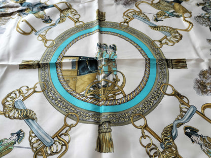 HERMES GRANDS ATTELAGES / White tag missing / Condition considered Scarf