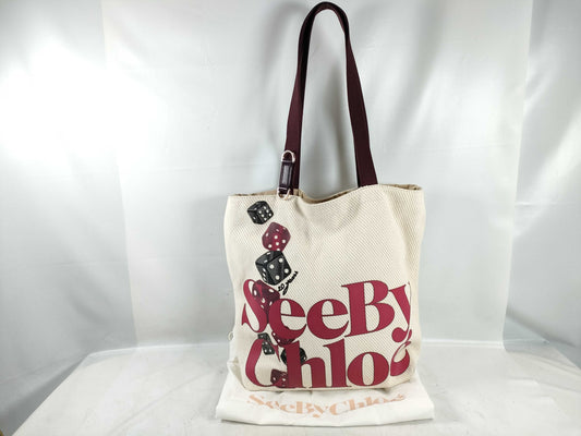 SEE BY CHLOE 20th Anniversary Dice Print Tote Bag